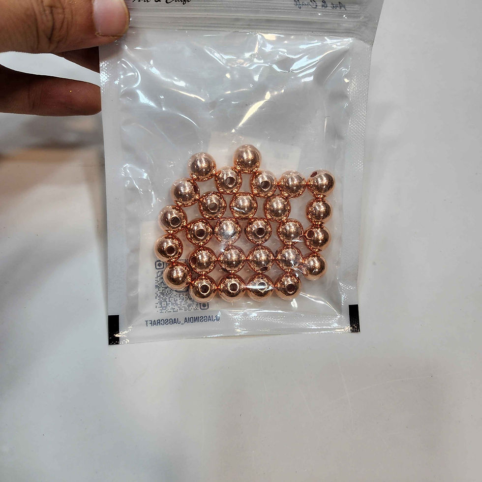 Thumbnail: JAGS CRAFT BEADS ROUND COPPER COLOUR