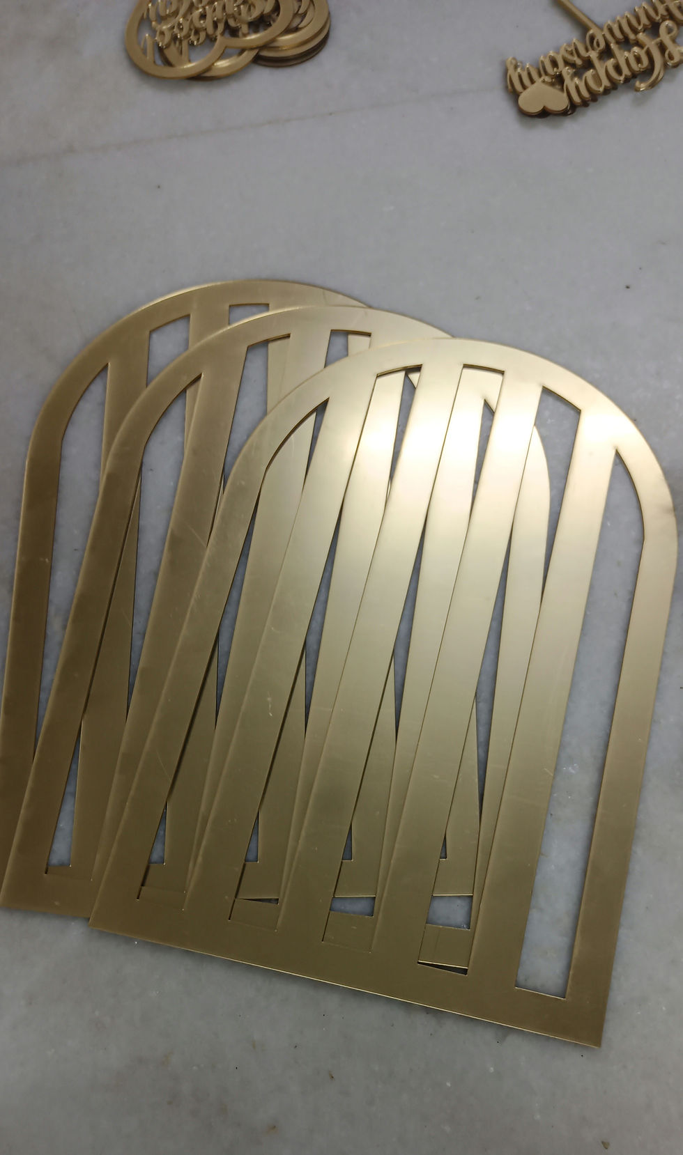 Thumbnail: Acrylic body golden frame