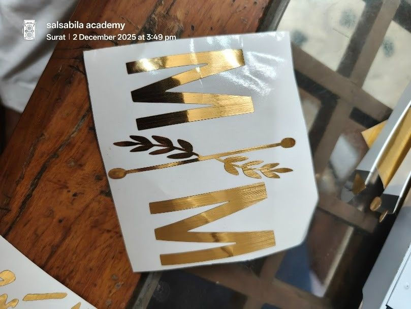 Thumbnail: Metallic Gold Initial & Name Vinyl Decals | Resin Stickers, Gifting initials