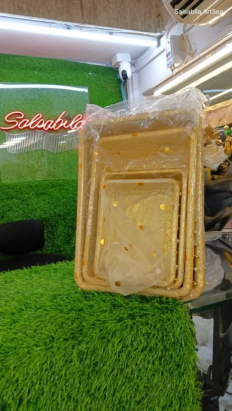 Fancy Rectangle Net Designer Basket