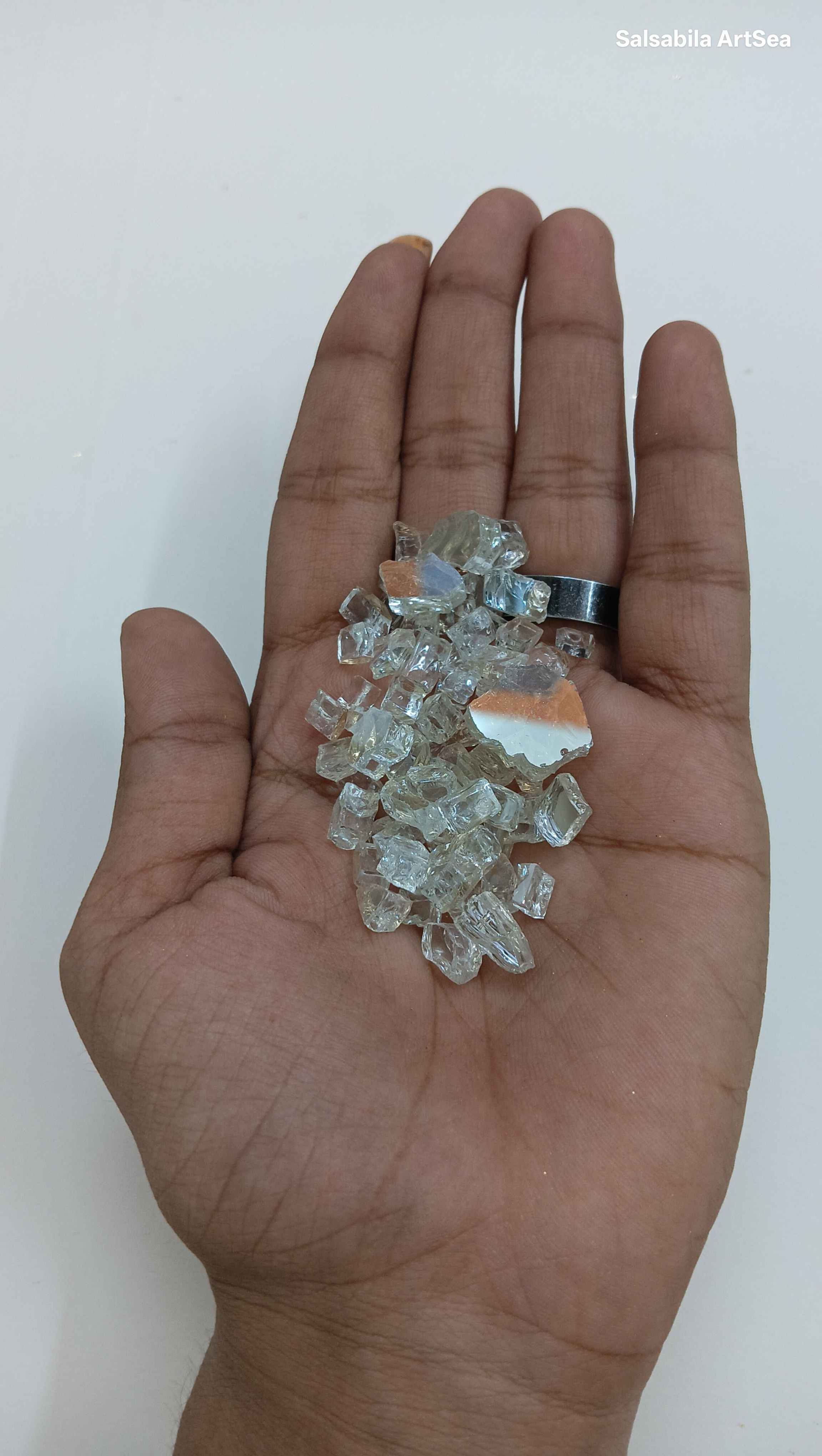 MIRROR CRUSHED PLATINUM