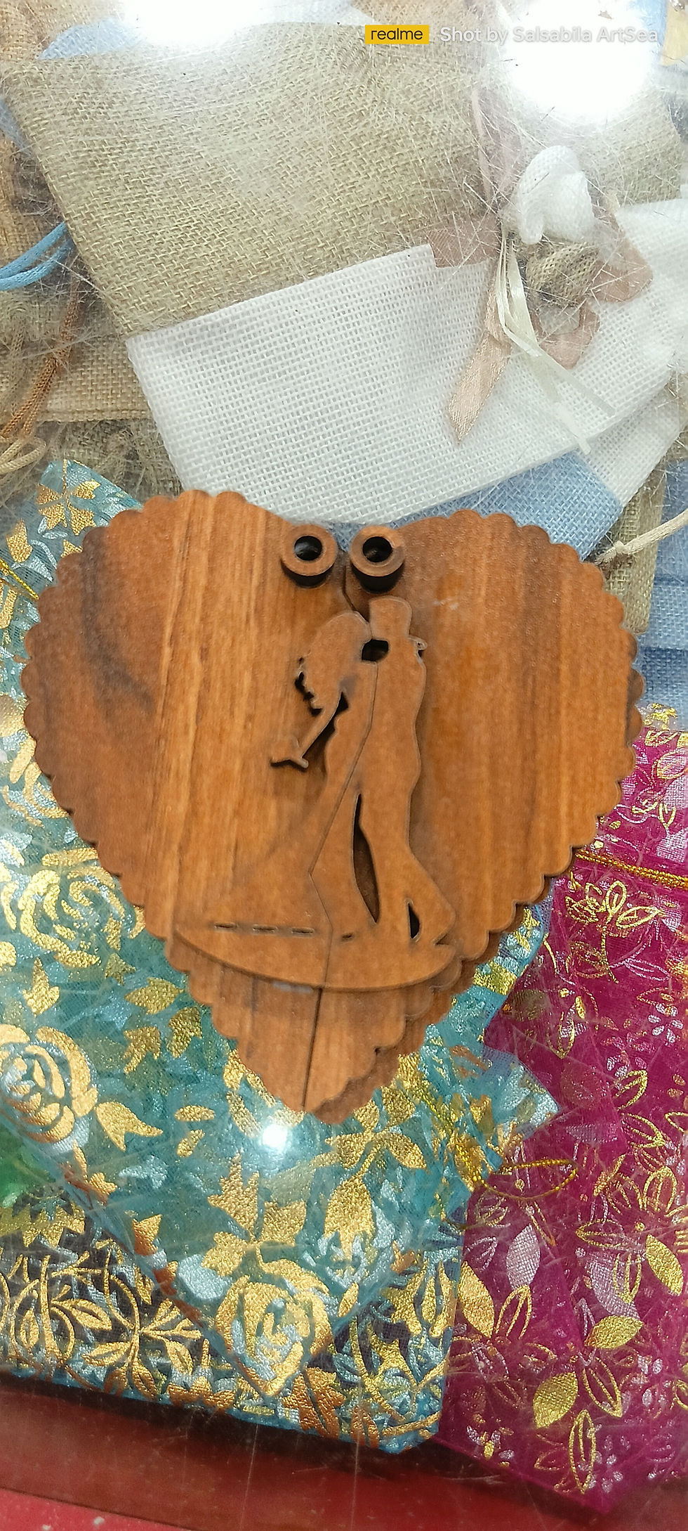 Thumbnail: Heart Shape Ring  Wooden Box
