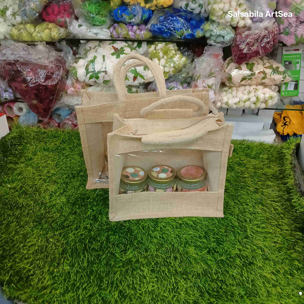 Thumbnail: Jute Window Hamper Bag