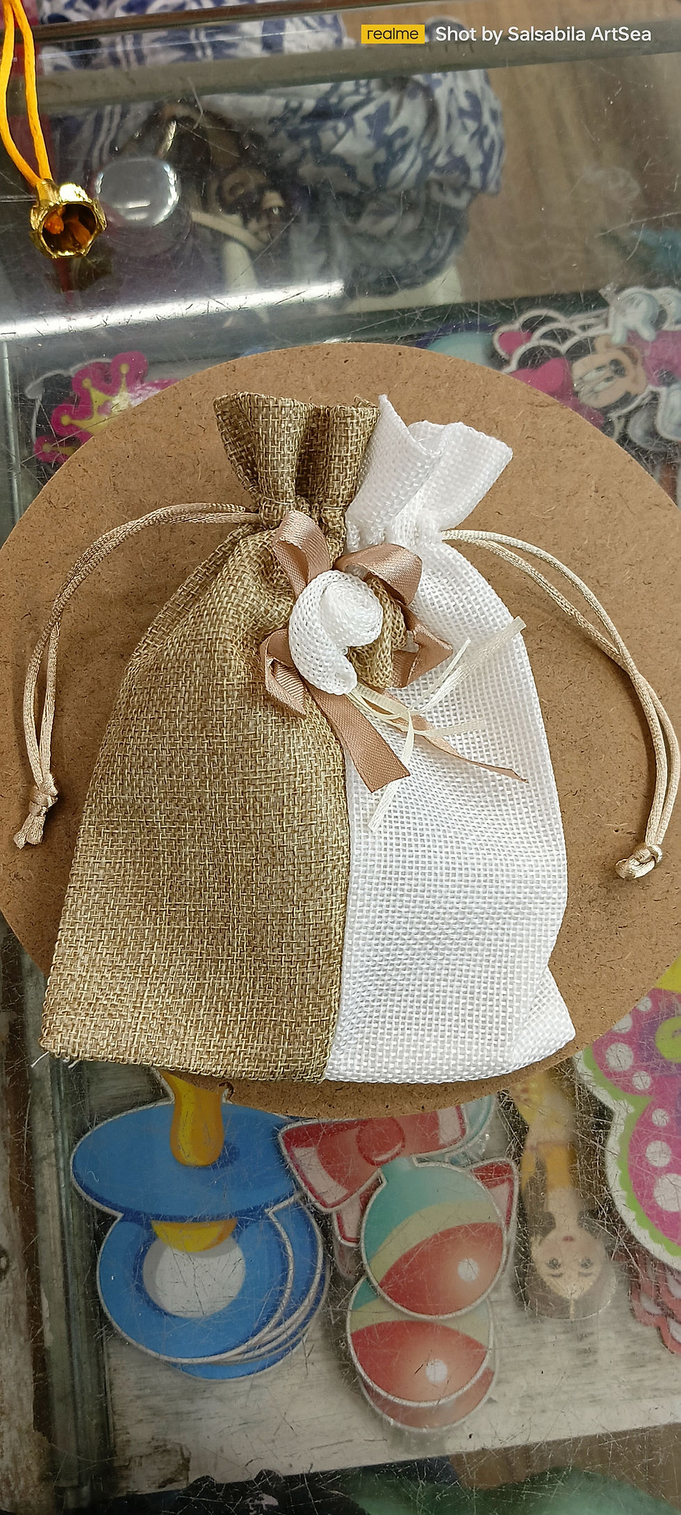 Thumbnail: Jute Dual Color Potli