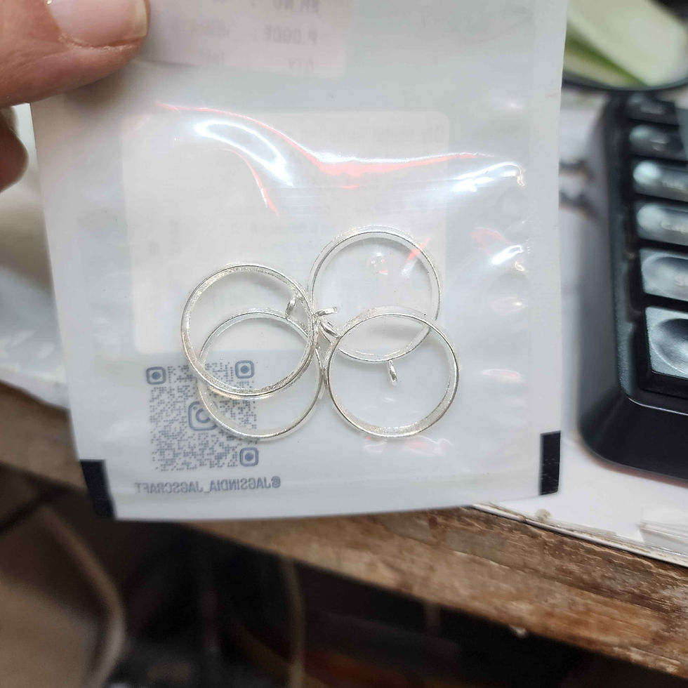 DLY METAL IMITATION SILVER ROUND SMALL