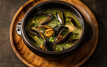 Dashi Black Mussel soup in singapore