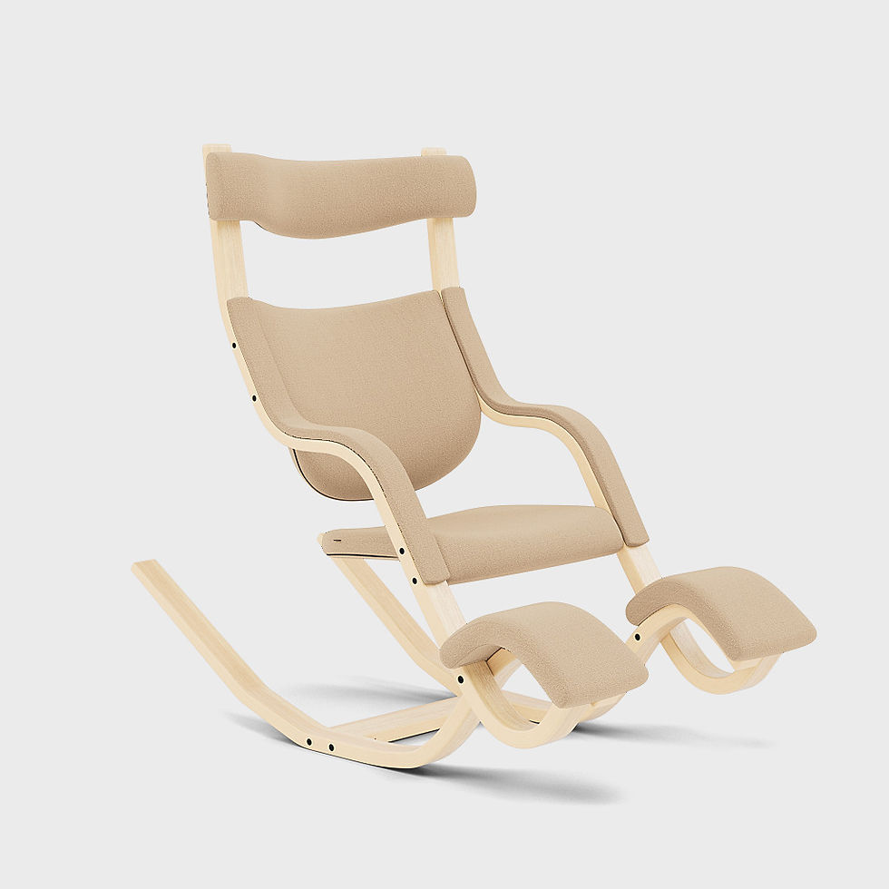 Miniaturbild: Designklassiker Gravity™ von Varier elegant in Naturton