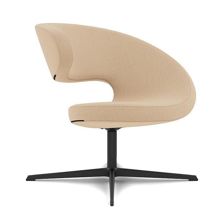 Miniaturbild: Varier Peel Club Sessel in skulpturalem Design, organische Form für geborgenes Sitzen gezeigt mit beigem Stoff V