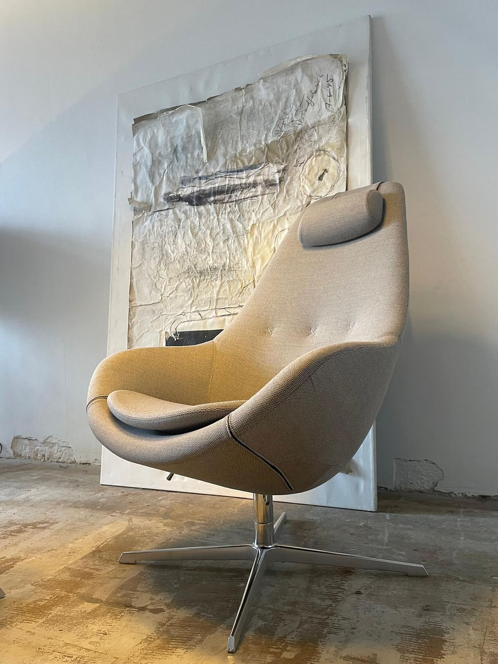 Varier Sessel Kokon mit Gestell chrom-matt