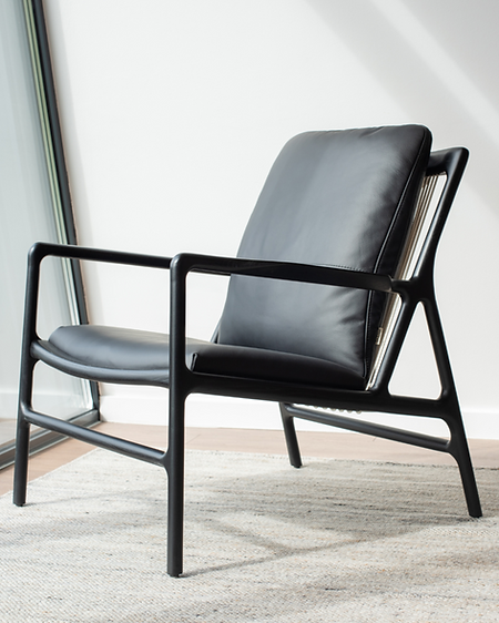 Gazzda _ Dedo easy chair in schwarz