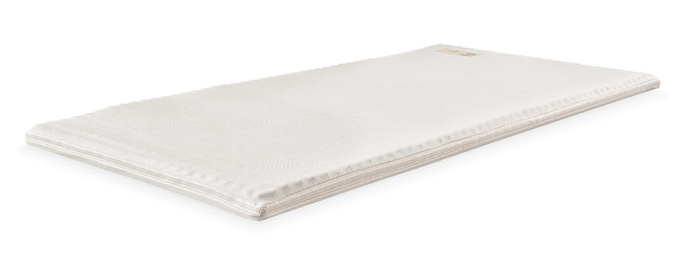 Miniaturbild: Erleben Sie optimalen Schlafkomfort mit der Dormiente® Vitalauflage. Dieser Topper regt den Stoffwechsel an und bietet außerg