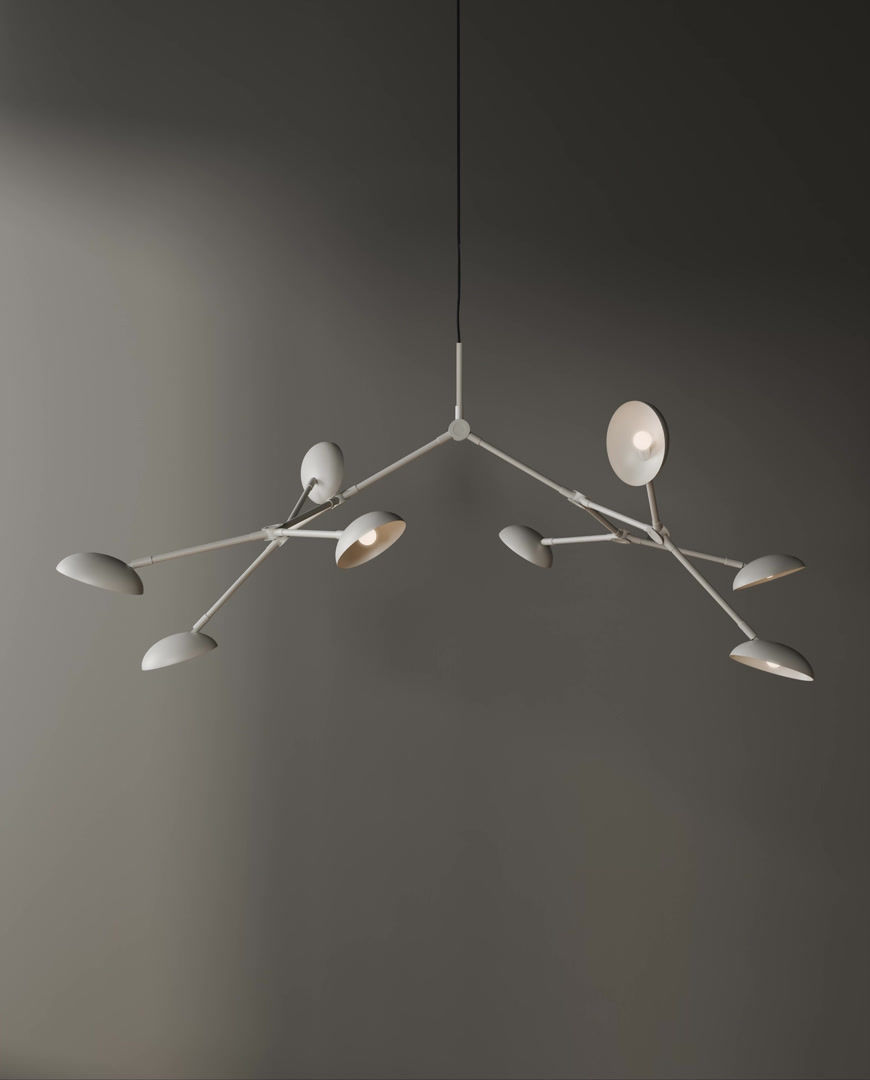 Miniaturbild: Drop Chandelier White – nordisches Lichtobjekt bei Sequoia Aachen