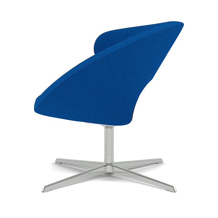 Miniaturbild: Varier Peel Club Sessel in skulpturalem Design, inspiriert von einer organischen Form für bewegtes Sitzen, verchromt