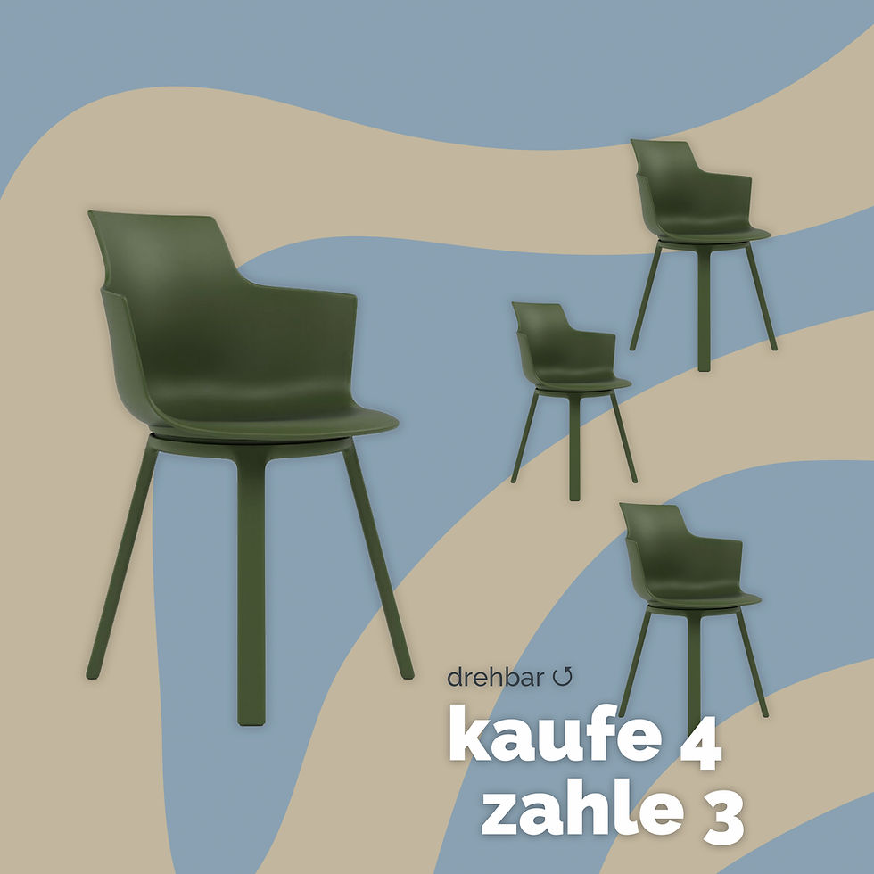 Miniaturbild: SONDERPREIS: 4er Set Social® Turn Varier: Der drehbare Esstischstuhl