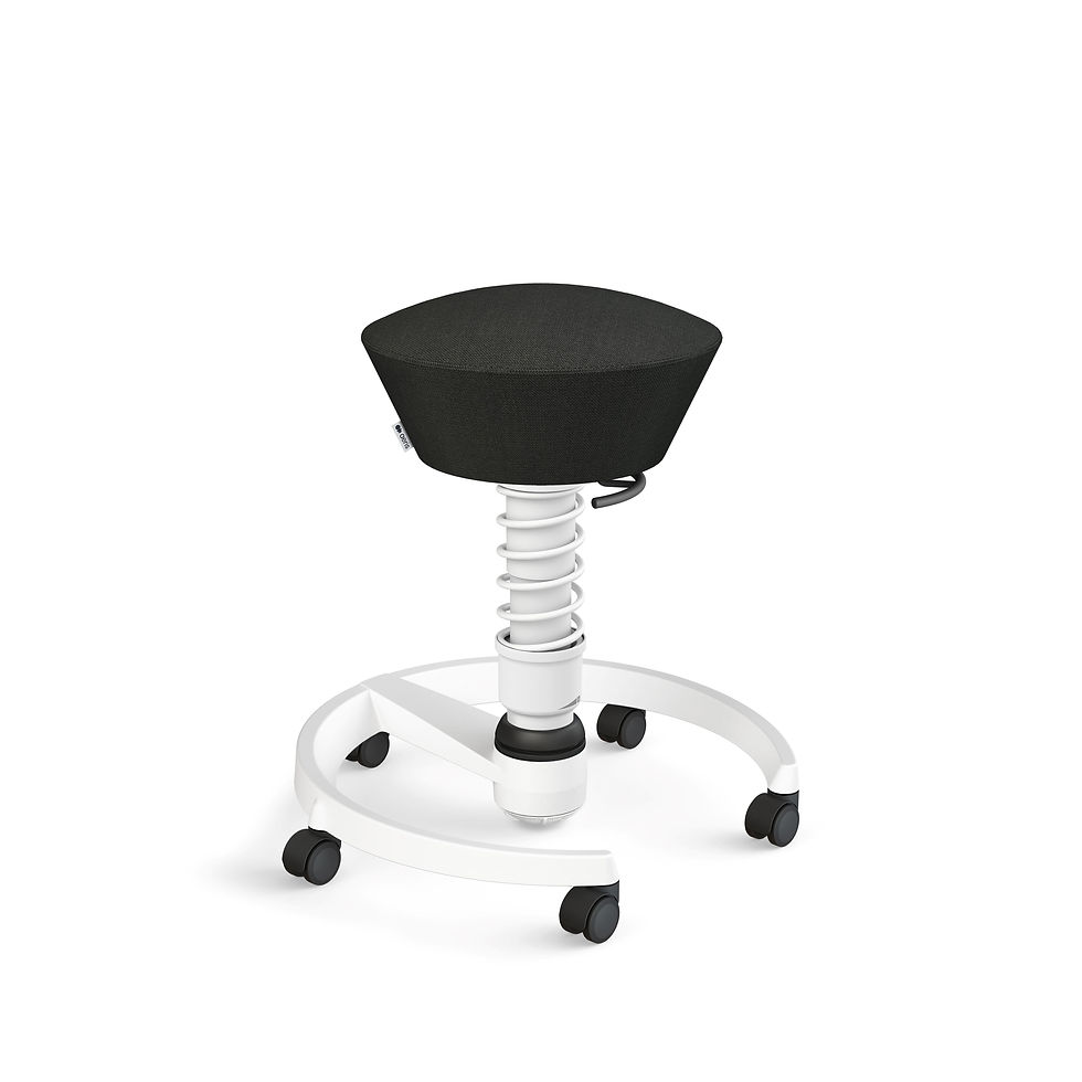 Miniaturbild: Swopper, der Bürohocker mit der Feder, Aeris Swopper auf Rollen