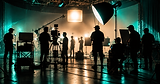 Set Cinematografico tra Nebbia e Luci Teal.png
