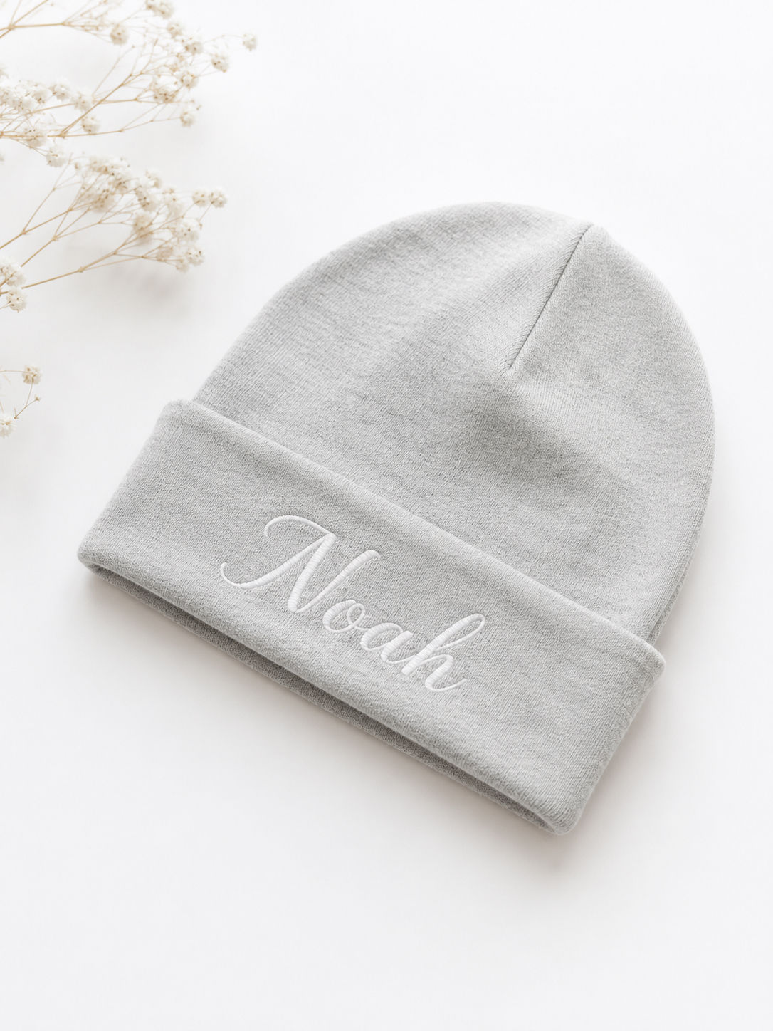 Personalised Embroidered Baby Beanie | Custom Newborn Hospital Hat