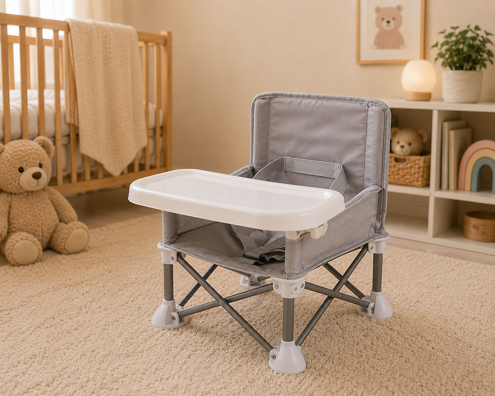 Thumbnail: Portable Baby Feeding Chair – Compact Camp-Style Chair for On-the-Go Meals