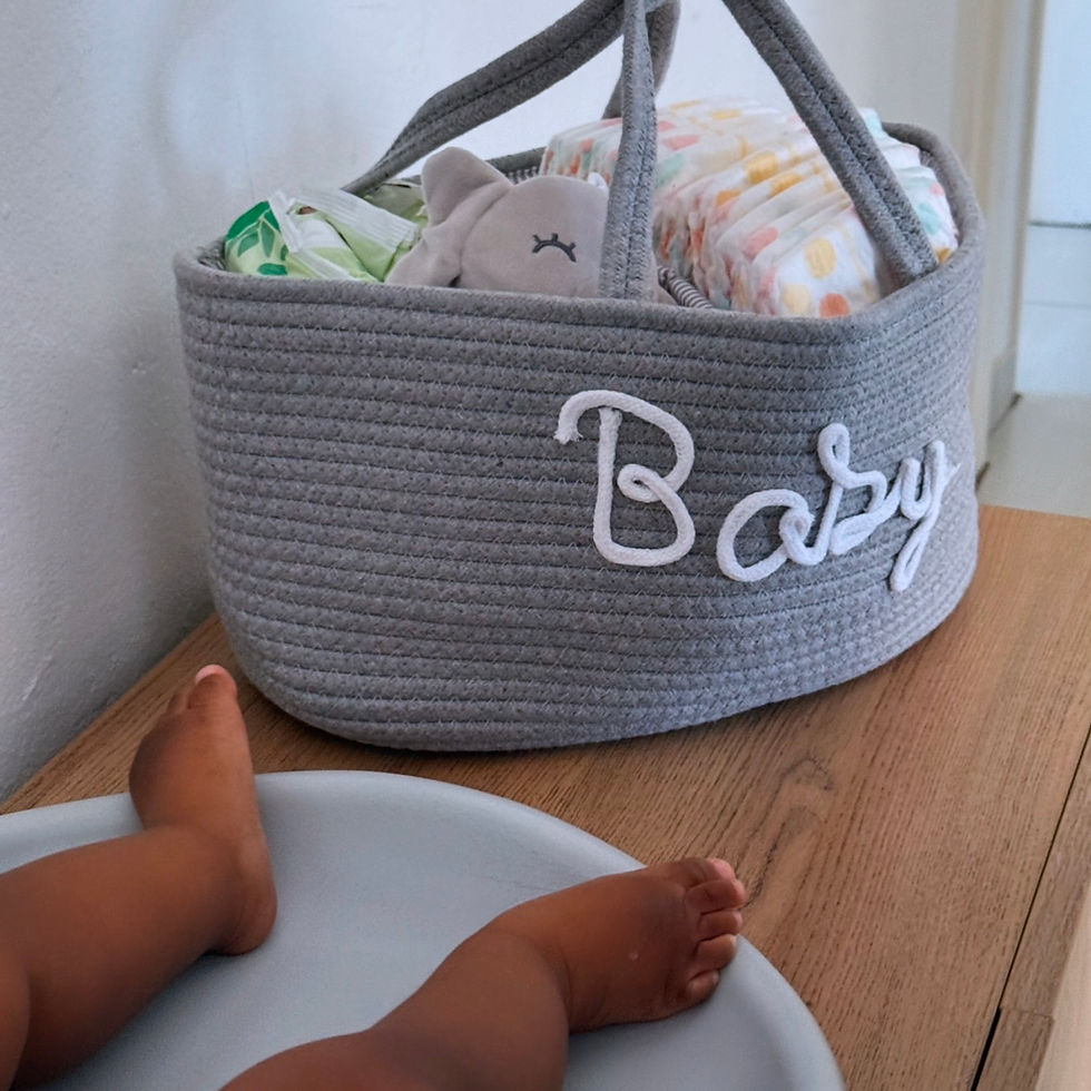 Thumbnail: Baby Rope Diaper Caddy Organizer