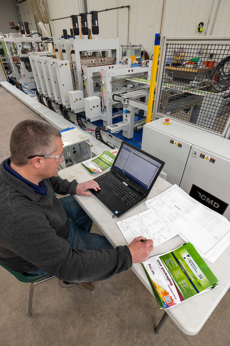 CMD Corp engineer using Beckhoff TwinCAT automation software