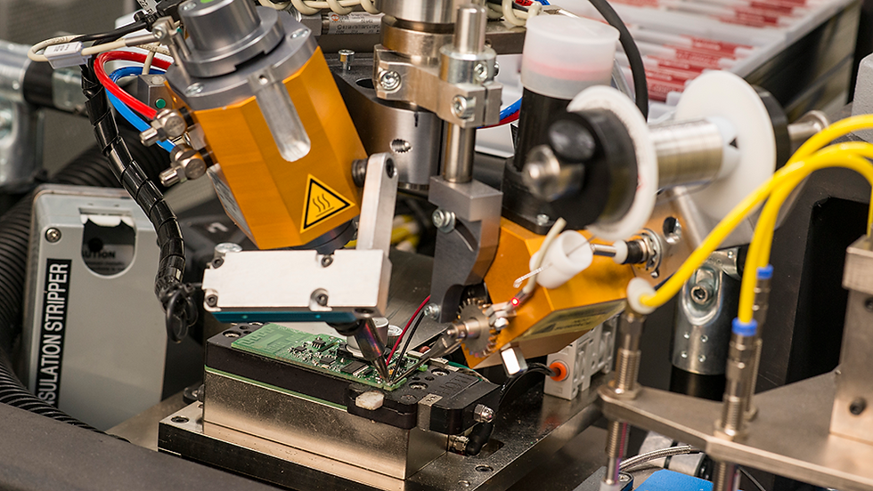 Assembly robots at Itron