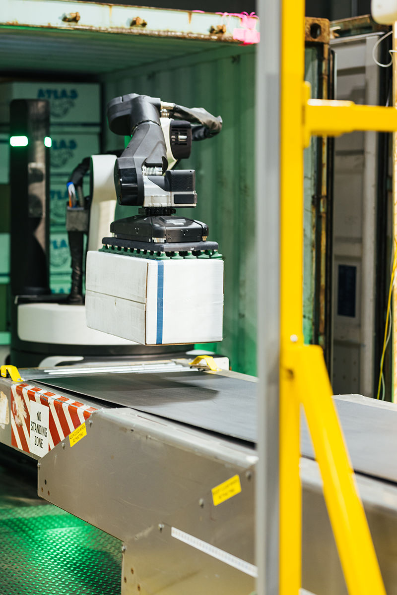 Boston Dynamics' Stretch robot for loading and unloading containers