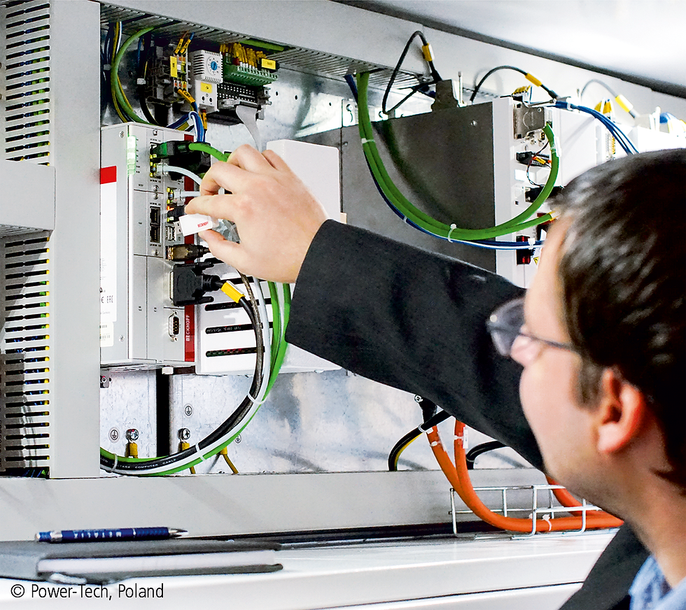 Power-Tech engineer with Beckhoff IPC
