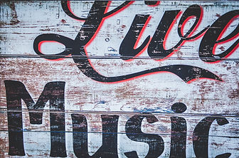 Wooden Live Music Sign