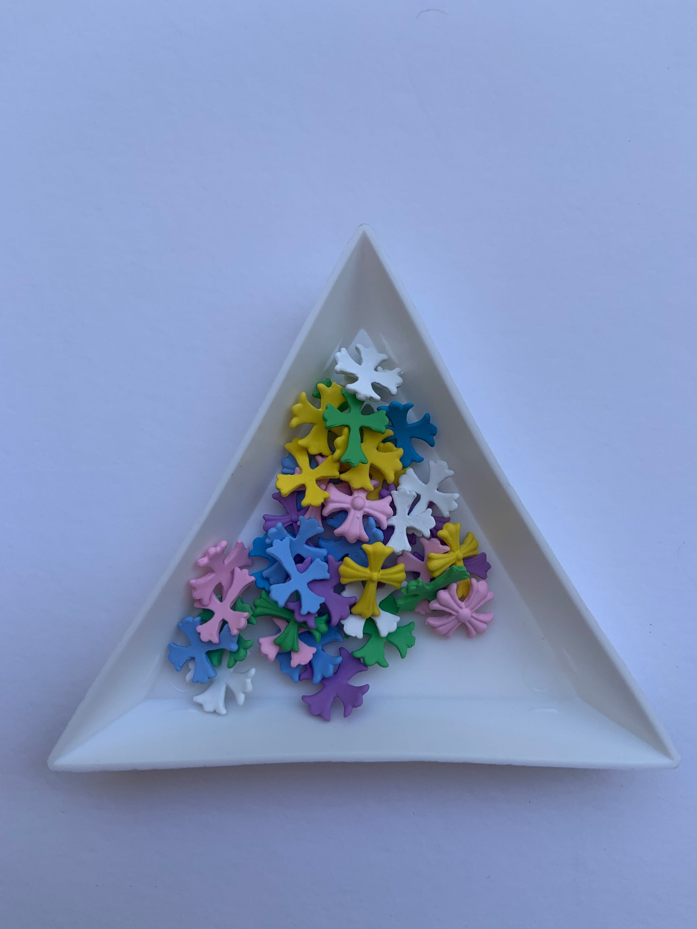 Colorful Chrome Heart Charms