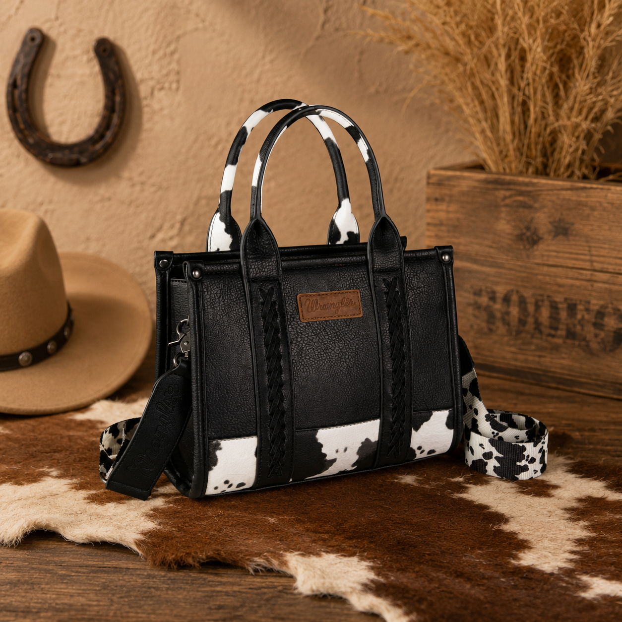 Wrangler Cowhide Tote