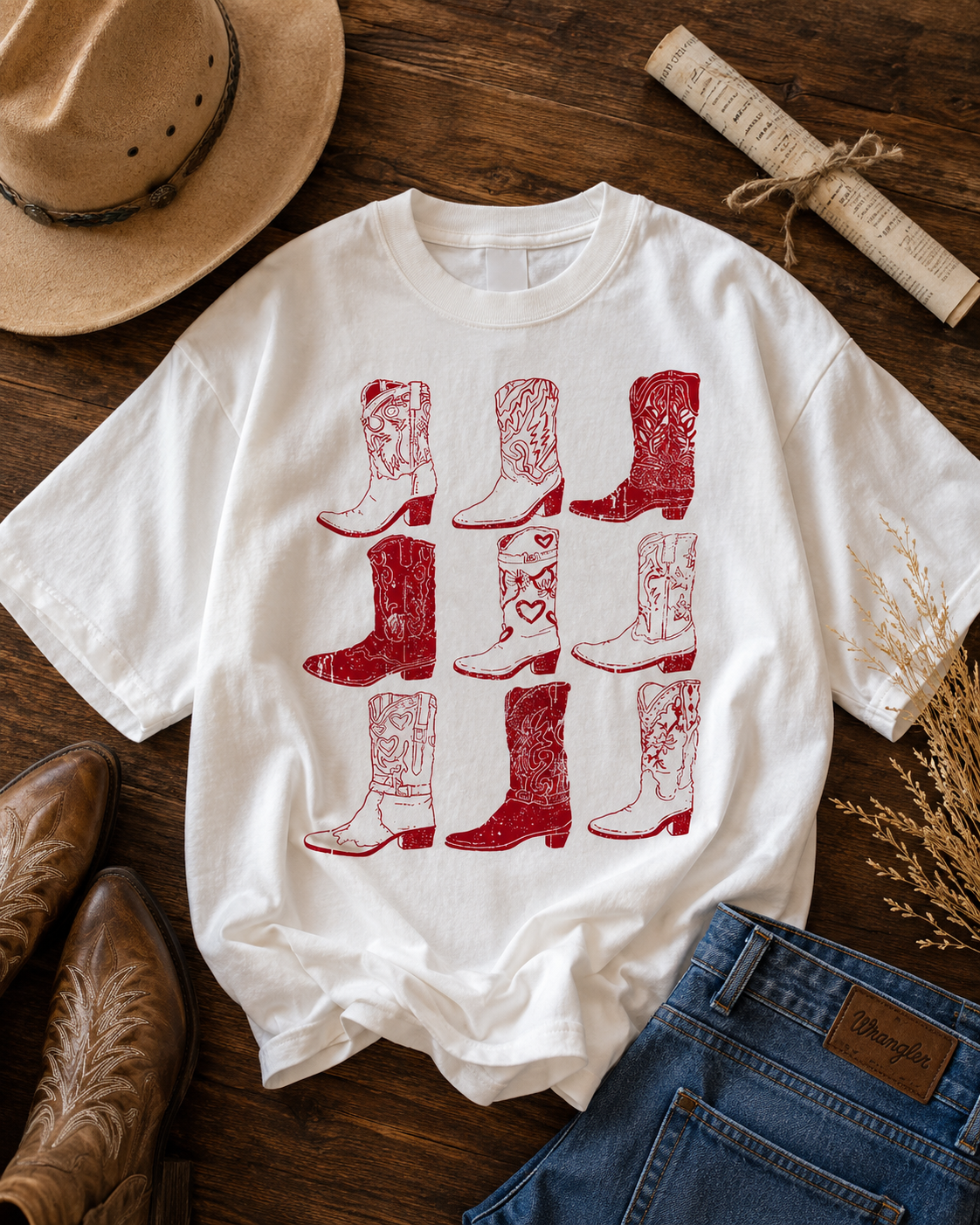 Vintage Rodeo Boots Tee