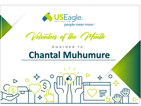 US Eagle  Federal Credit Union Volunteer of the Month
