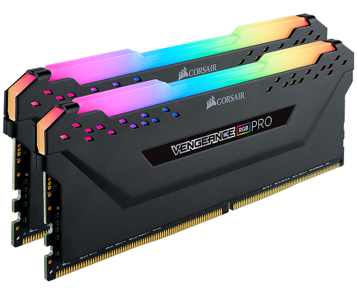 Corsair VENGEANCE® RGB PRO 16GB (2 x 8GB) DDR4 DRAM 3000MHz C16 Memory Kit - Black
