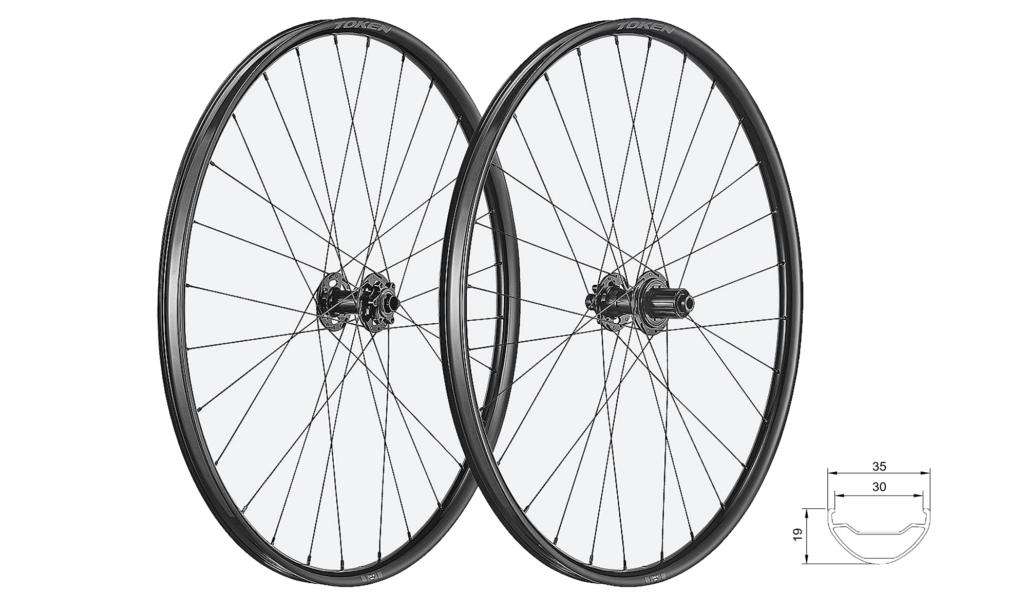 Rodas Token C19A - Alloy 30mm