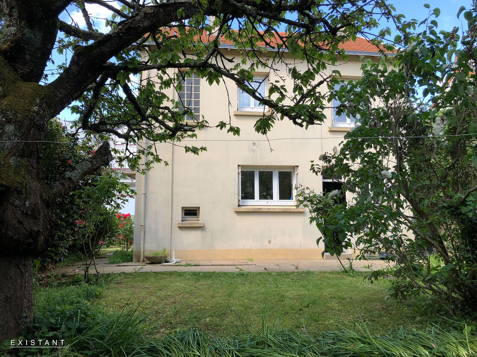 Extension et surélévation en ossature bois d'une maison de ville à Nantes