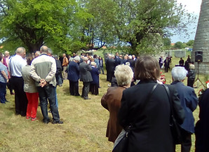 A map to the location of the monument at the spomenik complex in Vukovar, Croatia.