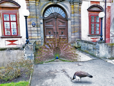 Strážce vstupu do libochovického zámku