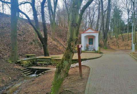 Romantické místo u Zázračné studánky v Lysolajích