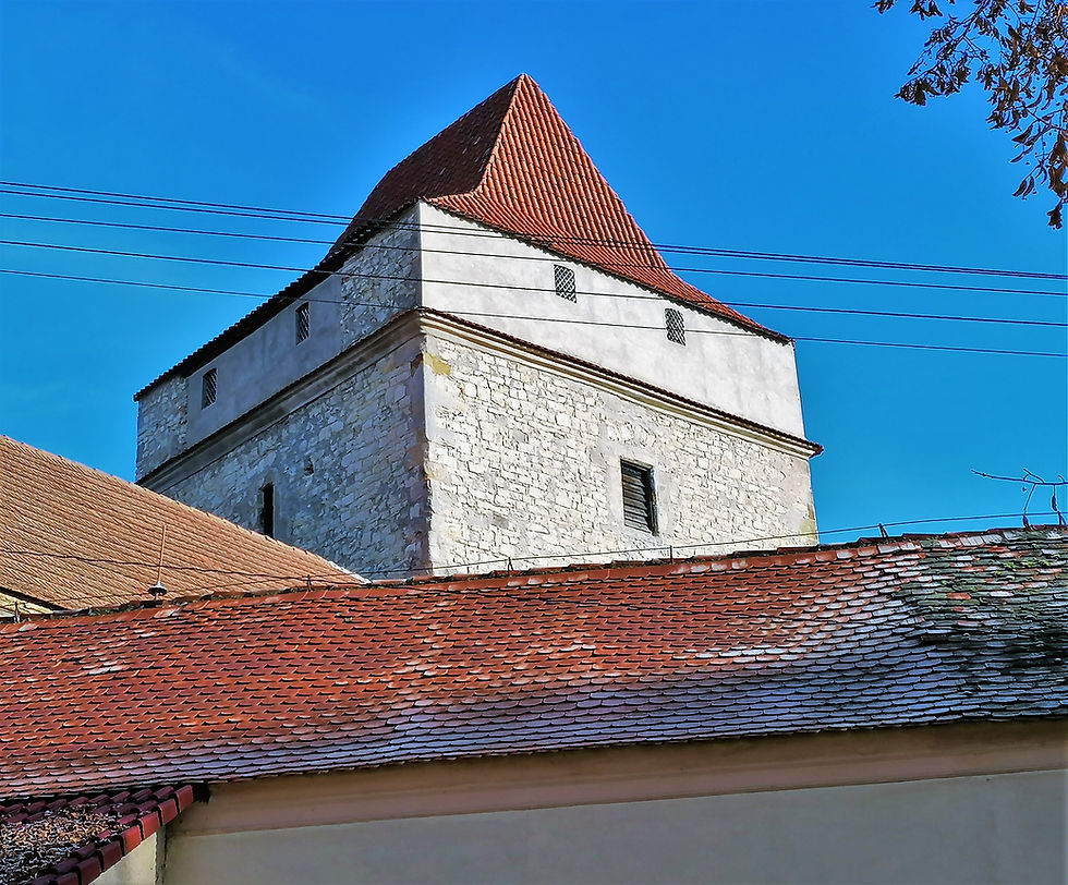 Hranolová věž tvrze Divice pochází z 15. století