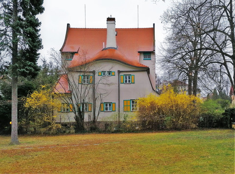 Tak vypadá ze zahrady vila Jana Náhlovského, která vznikla pro spoluzakladatele Československého statistického úřadu