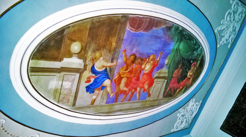 Ukázka výmalby zámeckých komnat v Libochovicích