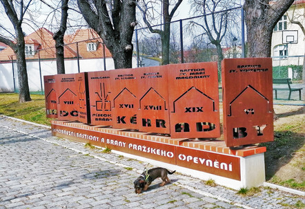 Model barokního opevnění u Pražského hradu je zajímavým náhledem do historie bastionového opevnění metropole