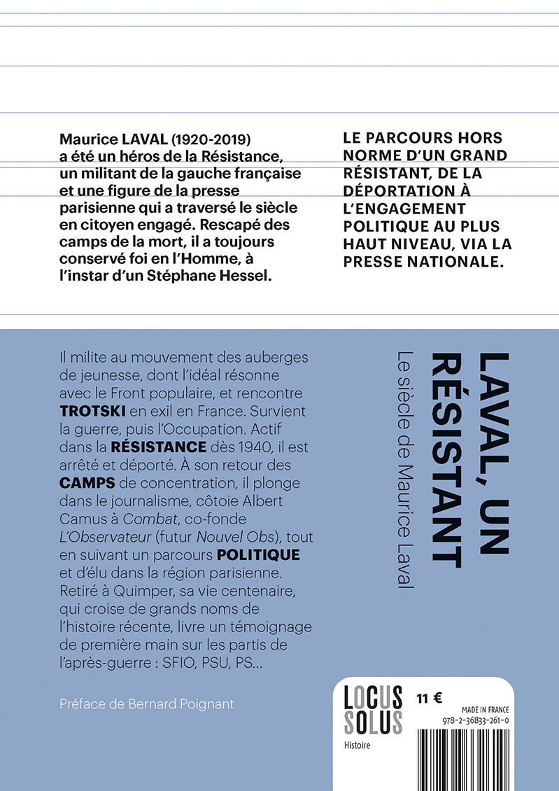 Miniature : LAVAL, un résistant / Le siècle de Maurice Laval (1920-2019)