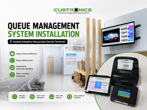 Custronics Queue Management System installation at Pejabat Kebajikan Masyarakat Daerah Temerloh