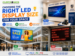 How to Choose the Right LED Display Size for Your Space