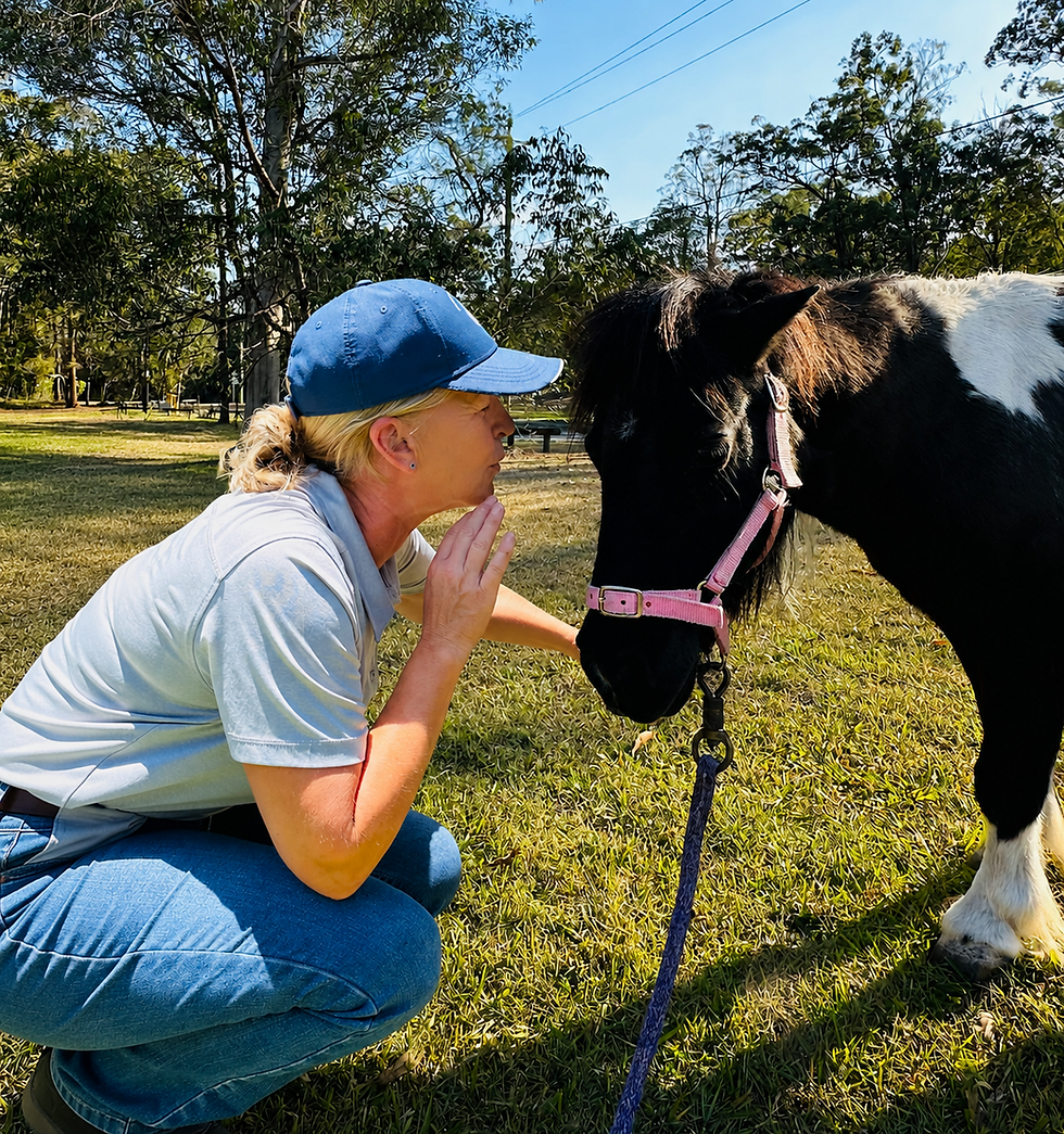 Shadow and Joanne spending a quiet moment together