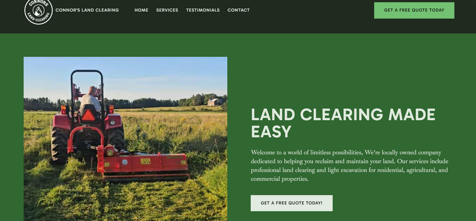 small business website