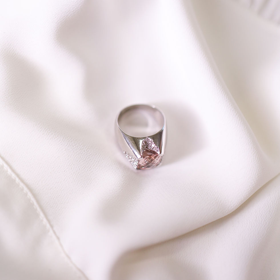 Miniatura: Anel Morganita e Brilhantes