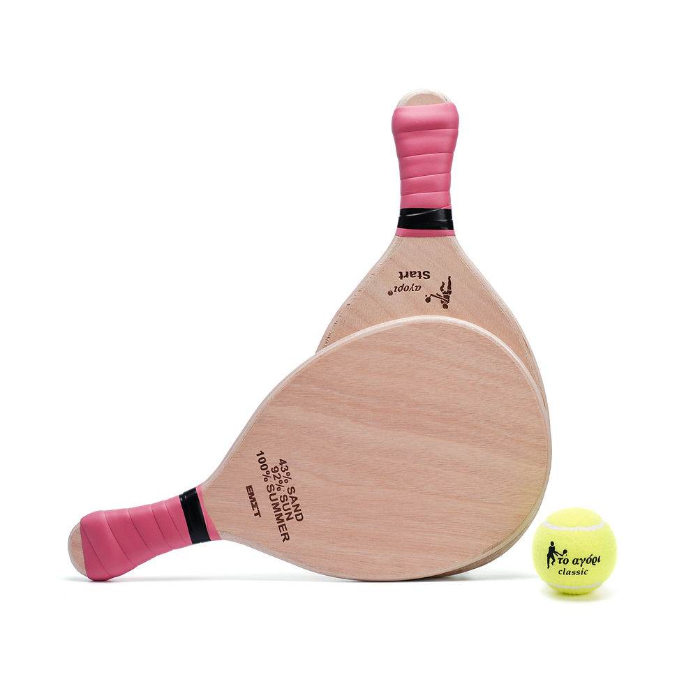 Thumbnail: Wooden racket set ΕΜΣΤ