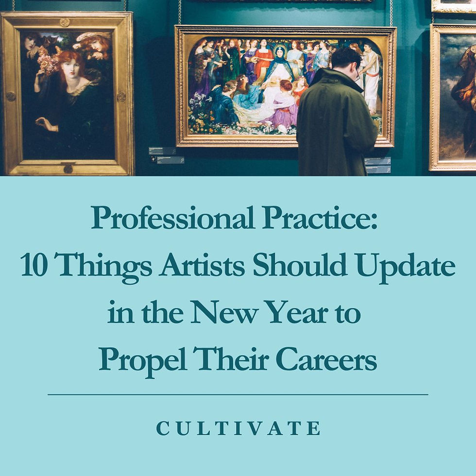 10 Things Artists Should Update in the New Year to Propel Their Careers
